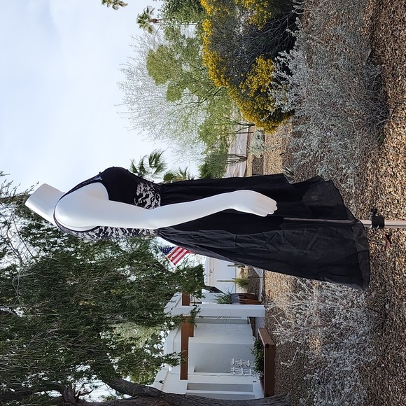 JANUARY 7 Lolita Black Lace High Low Dress S Goth Punk Rave Nylon Corset Y2K - Picture 5 of 16